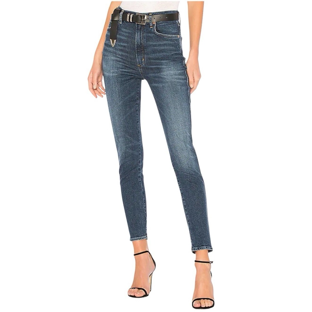 AGOLDE Roxanne Super High Rise Skinny Jeans Freeway Wash Size 25 A051 B-81